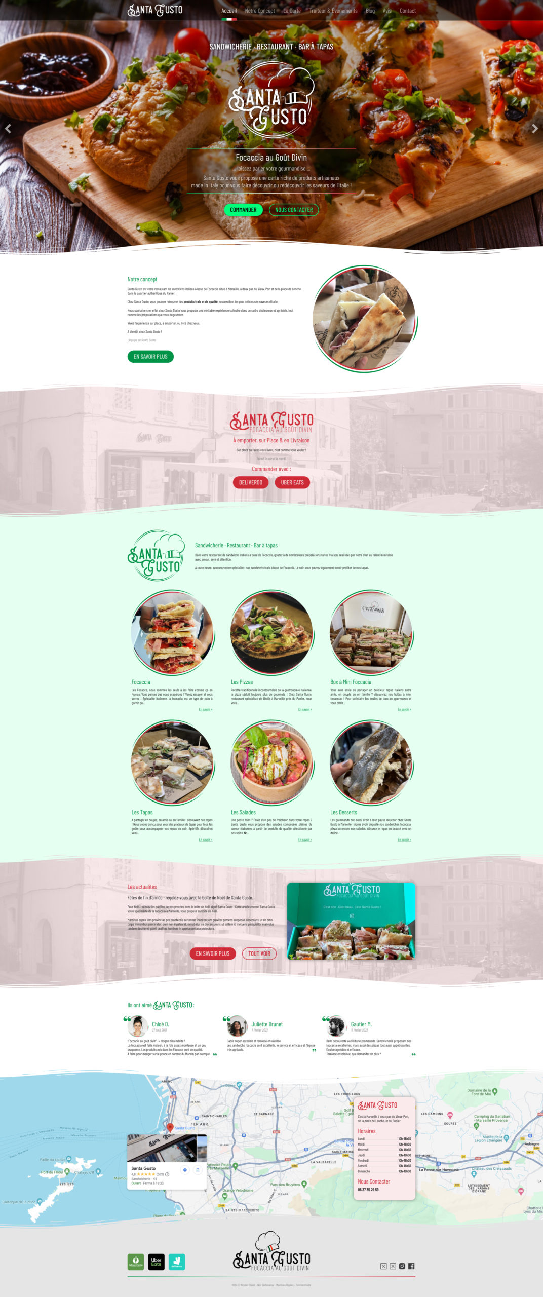 Site Web Restaurant